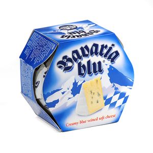 Branza rotita Bergader Bavaria Blu, 150 g