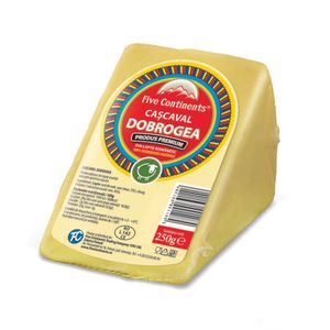 Cascaval Dobrogea Five continents, din lapte romanesc, 250 g