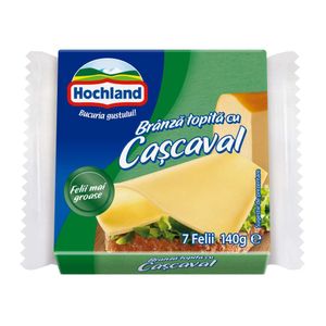 Branza topita cu cascaval Hochland, felii, 140 g