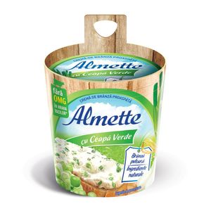 Crema de branza cu ceapa verde Almette, proaspata, 150 g