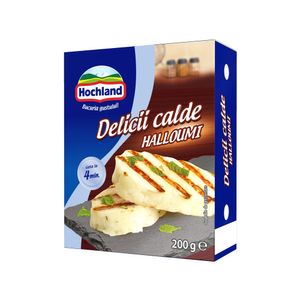 Branza halloumi Delicii Calde, pentru gratar, 200 g