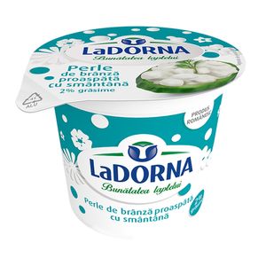 Perle de branza cu smantana LaDORNA, 2% grasime, 300 g