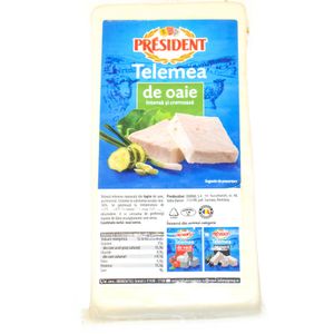 Telemea de oaie calup President, +/- 1 kg