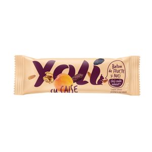 Baton cu fructe, nuci, caise, fara zahar Yoli, 30 g