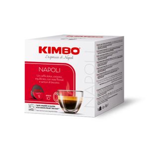 Capsule cafea Kimbo Espresso Napoli, compatibile Dolce Gusto, 16 capsule