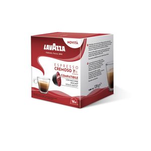 Cafea capsule espresso cremoso Lavazza Dolce Gusto, 16 capsule