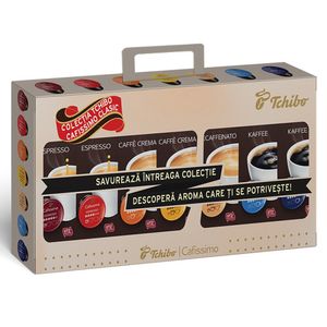 Capsule cafea Tchibo Collection, compatibile Cafissimo, diverse sortimente, 7 x 10 capsule