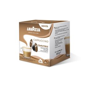 Capsule cafea Lavazza Cappuccino, compatibile Dolce Gusto, 16 capsule