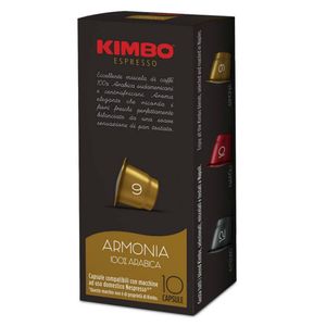 Capsule cafea Kimbo Armonia, compatibile Nespresso, 10 capsule