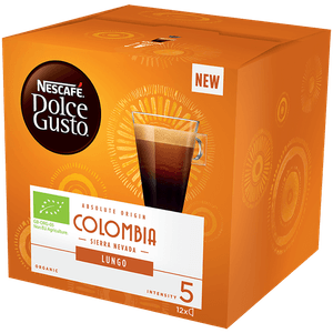 Capsule cafea ECO Nescafe Lungo Columbia, compatibile Dolce Gusto, 12 capsule