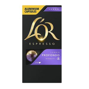 Cafea capsule espresso lungo profondo L'Or Nespresso, 10 capsule