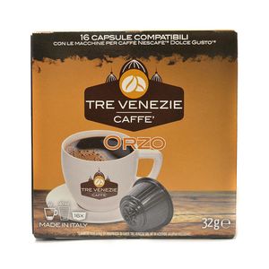 Capsule cafea Tre Venezie Caffe Orzo, compatibile Dolce Gusto, 16 capsule