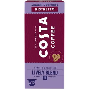 Capsule cafea Costa Coffee Ristretto Blend, compatibile Nespresso, 10 capsule