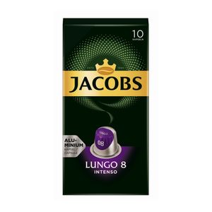 Cafea capsule lungo intenso Jacobs Nespresso, 10 capsule