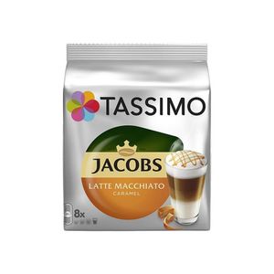 Capsule cafea Jacobs Caramel Macchiato, compatibile Tassimo, 8 capsule