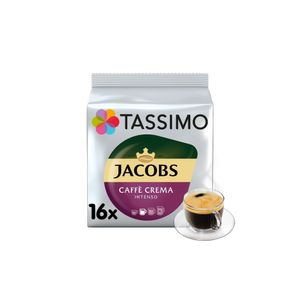 Capsule cafea Jacobs Cafe Crema Intenso, compatibile Tassimo, 16 capsule