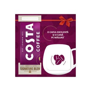 Cafea macinata si prajita Costa Coffee, 2 x 200 g + cana