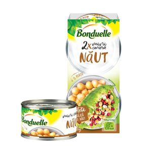 Miniconserve cu naut Bonduelle, 2 x 80 g