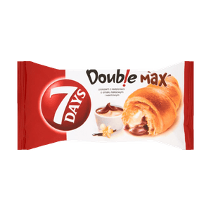 Croissant dublu cu umplutura de cacao si aroma de vanilie 7 Days, 80 g