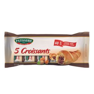 Pachet croissant cu crema de cacao si alune de padure Patisserie, 5 x 48 g