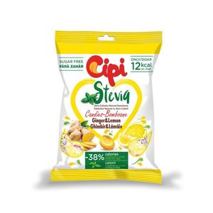 Dropsuri cu ghimbir si lamaie Cipi Stevia, 80 g