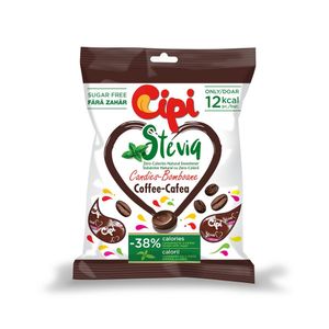 Dropsuri cu cafea Cipi Stevia, 80 g