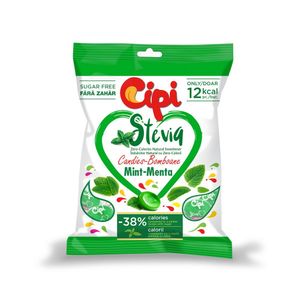 Dropsuri cu menta Cipi Stevia, 80 g