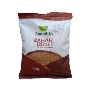 Zahar brut din trestie de zahar Sano Vita, 500 g