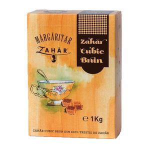 Zahar cubic brun Margaritar, 1 kg