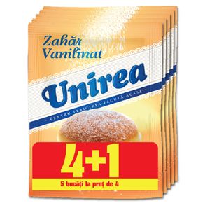 Zahar vanilat Unirea, 8 g, 4+1