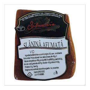 Slanina afumata Silvania Gourmet vidata, +/- 300 g