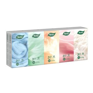 Servetele nazale Tento, fara parfum, 3 straturi, 10 pachete