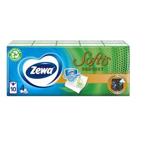 Servetele nazale Zewa Softis Protect 4 straturi, 10 pachete