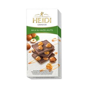 Ciocolata cu lapte si alune Heidi grandor, 100 g