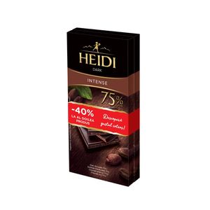 Pachet ciocolata Heidi Dark Intense 80 g, 1+1-40%