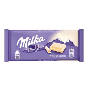 Ciocolata alba Milka, 100 g