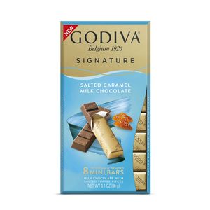 Ciocolata neagra cu sare de mare Godiva Mini Bars, 90 g