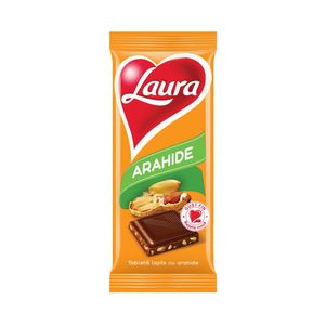 Ciocolata cu lapte si arahide Laura, 90 g