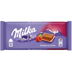 Ciocolata cu zmeura Milka, 100 g