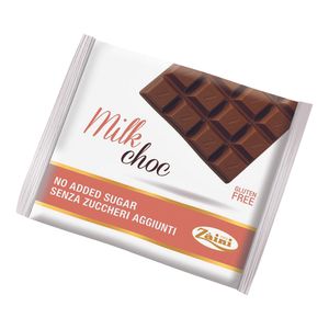 Ciocolata cu lapte Zaini, fara zahar, 75 g