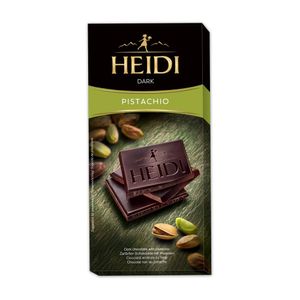Ciocolata neagra Heidi cu fistic, 80 g