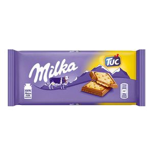 Ciocolata cu biscuiti Tuc, Milka, 87 g