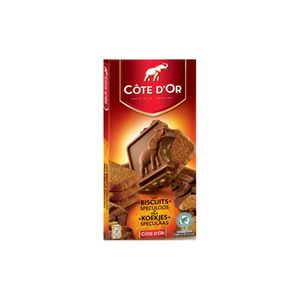 Ciocolata cu lapte si biscuiti spectaculosi Cote d'Or, 180 g