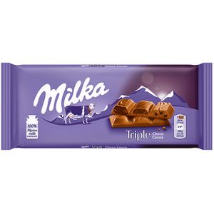 Ciocolata Milka Triple Cacao, 90 g