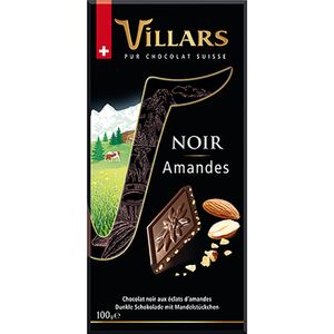 Ciocolata neagra cu migdale Villars, 100 g