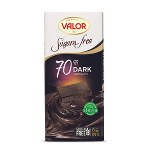 Ciocolata neagra fara zahar Valor, 100 g