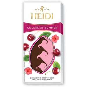 Ciocolata cu cirese si hibiscus Heidi, 80 g