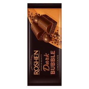 Ciocolata aerata neagra Roshen, 80 g