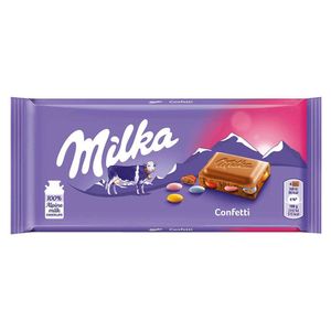 Ciocolata Milka tableta cu confetti, 100 g