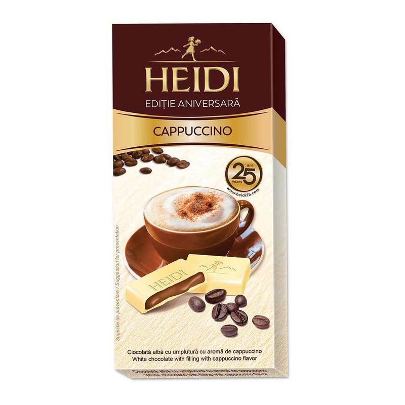 Heidi | Ciocolata Heidi Creamy cappuccino, 90 g Auchan Online